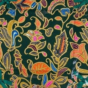 𝅺new-trdtnl Thai BatikPrint MultiUsage Bread Basket